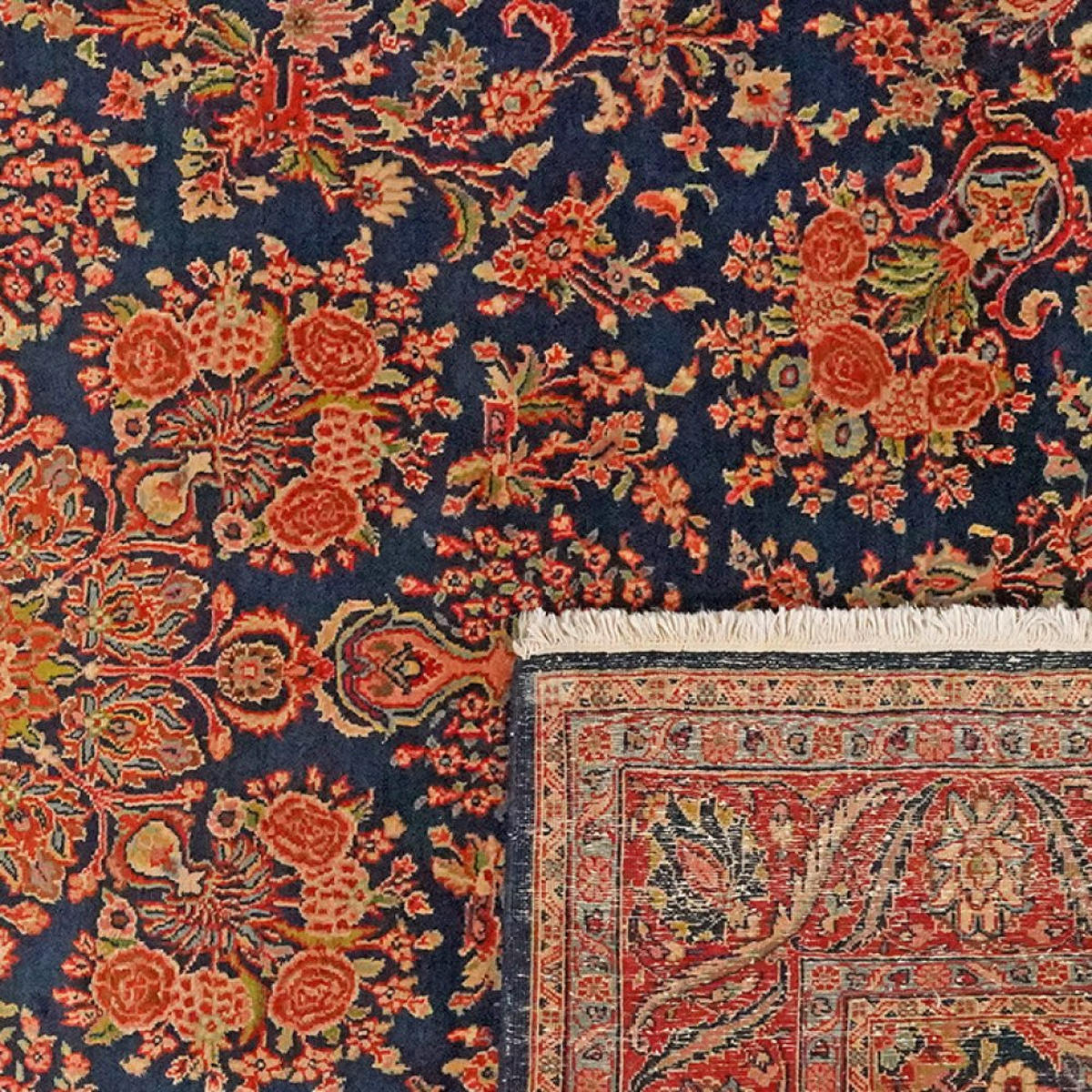 ORIENTTEPPICH handgeknüpft Ekbatan Blau 293/197 cm Schurwolle - Blau, Textil (197/293cm) - Looma