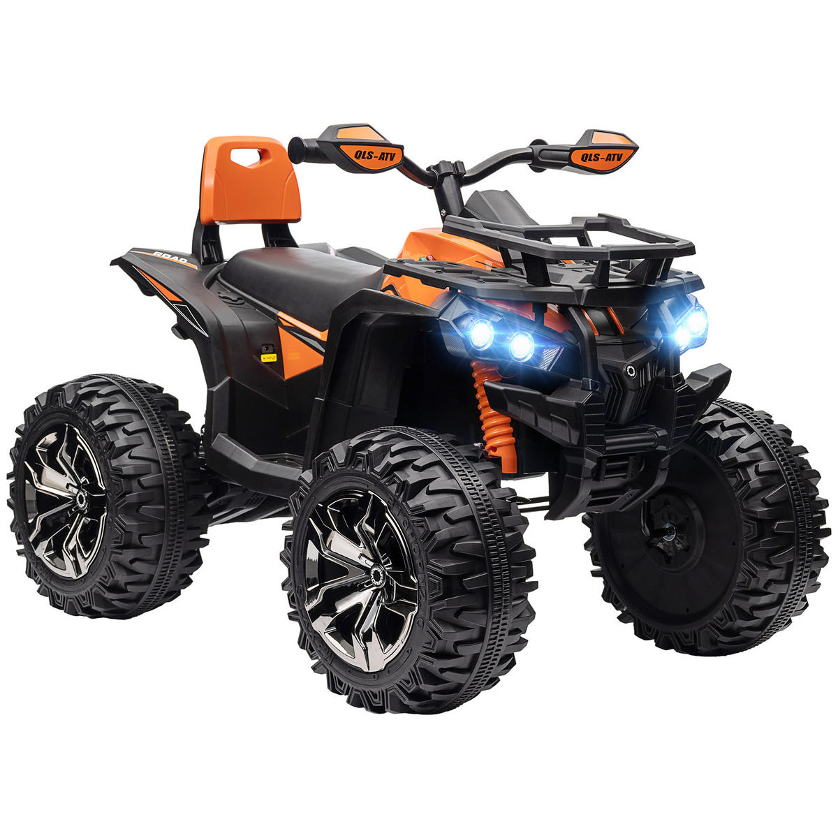 KINDER-ELEKTROFAHRZEUG, Orange, Metall, Kunststoff, 100L x 65B x 73H cm - Orange, Metall (100/65/73cm) - HOMCOM