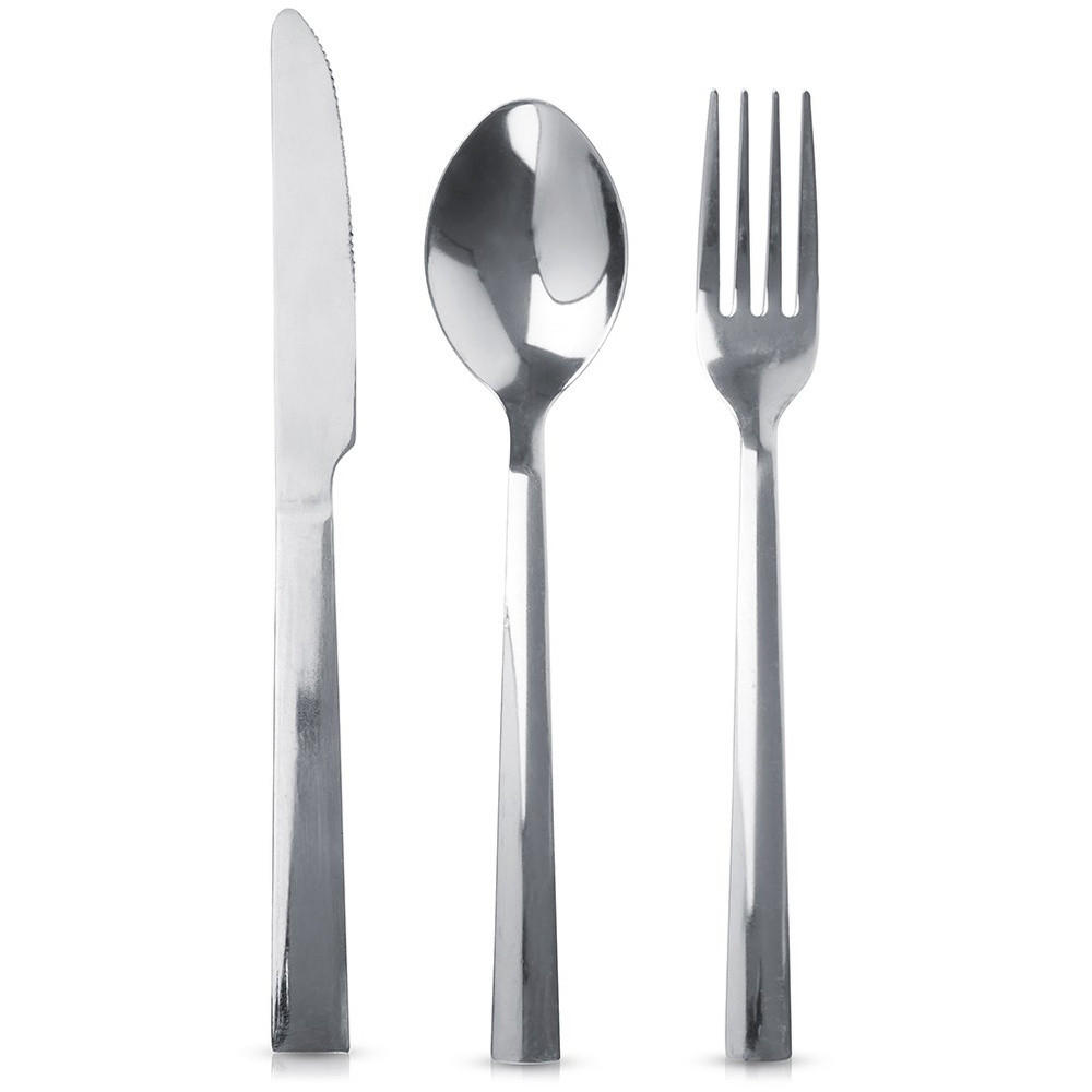 STAHLBESTECKSET 3-teilig. - Silberfarben, Metall - Excellent Houseware