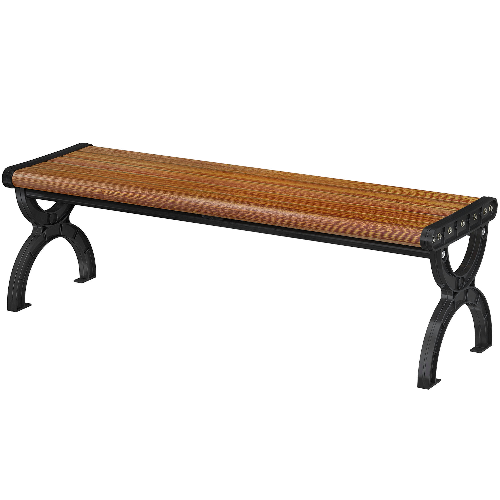 GARTENBANK DE-17790 Holzoptik - Braun, Metall (124/39/39cm) - ComfortXL