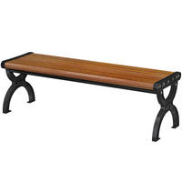 GARTENBANK DE-17790 Holzoptik - Braun, Metall (124/39/39cm) - ComfortXL