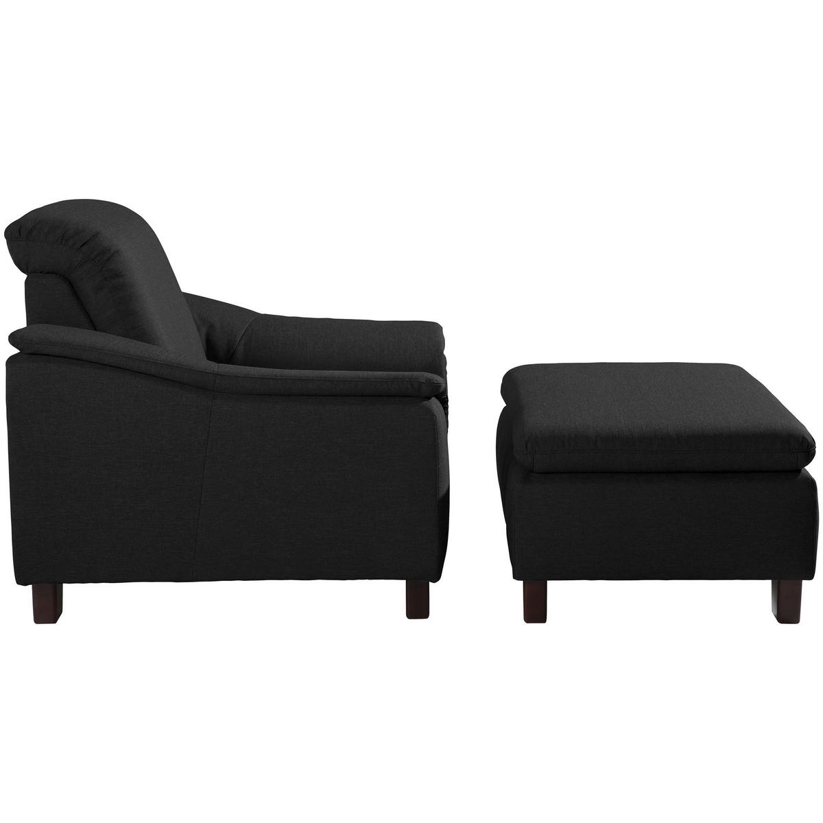 POLSTERSESSEL Kaylil Flachgewebe schwarz - Schwarz, Kunststoff (87/82/100cm) - 58aufmkessel