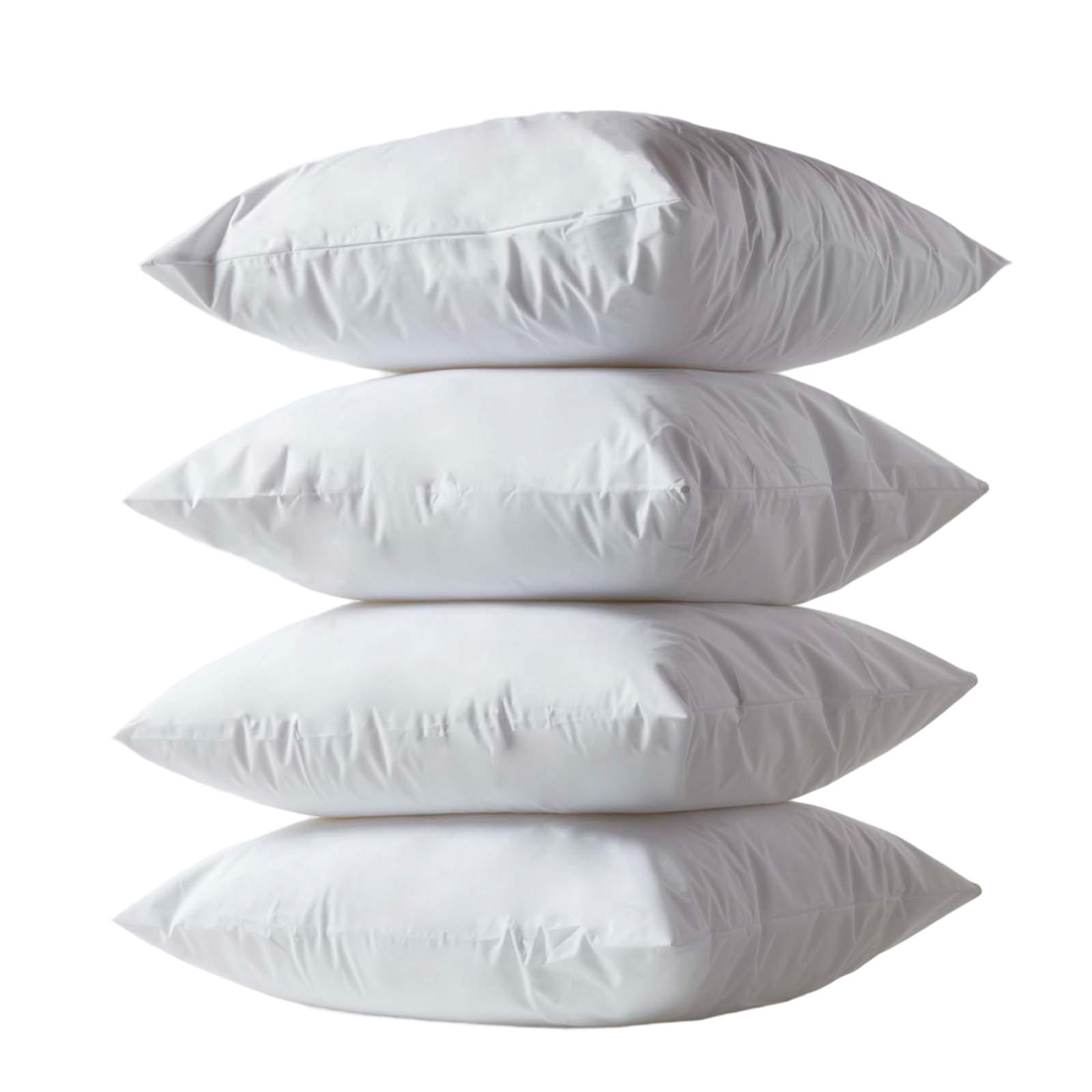 KISSENSCHONER wasserdicht 60/60 cm, 4er-Set mit Reißverschluss - Weiß, Textil (60/60cm) - Homescapes