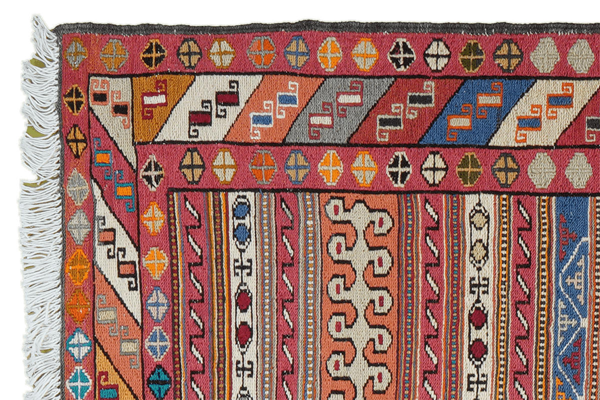 HANDWEBTEPPICH Sumak Shahsavan Mehrfarbig 100/72 cm Schurwolle - Multicolor, Textil (72/100cm) - Looma