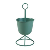 PFLANZENSTÄNDER Alphen - Grün, Metall (23/48cm) - [en.casa]