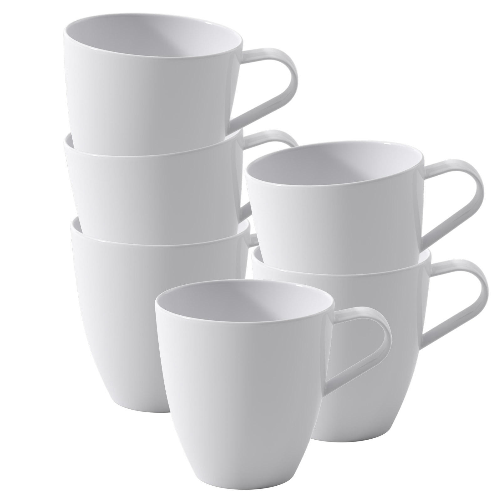HENKELBECHER Pura weiß 270 ml 6er Set - Weiß, Keramik (0.27L) - Villeroy & Boch