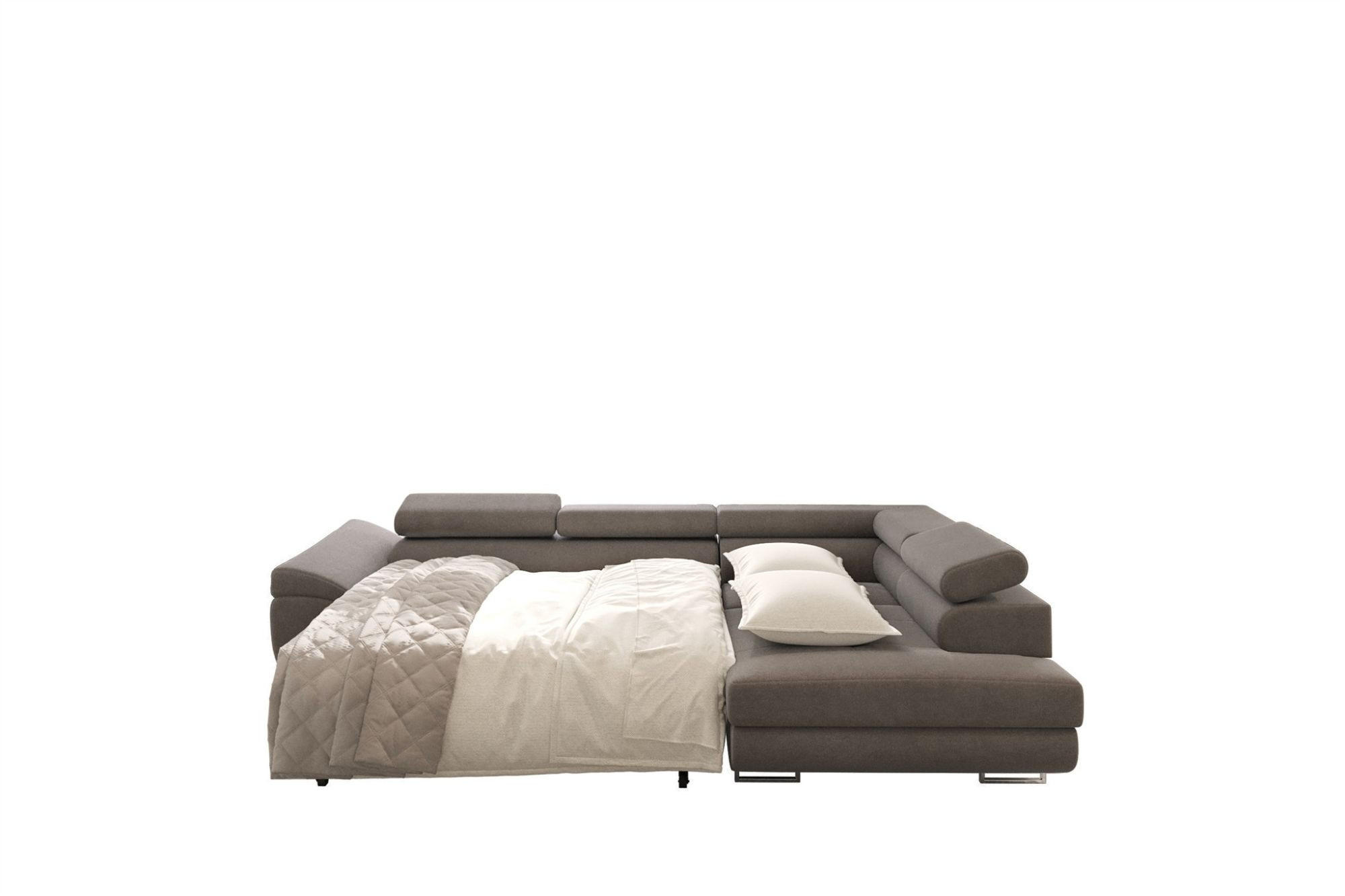 Thumbnail - Fun Möbel Ecksofa, Anthrazit, Textil, Ottomane rechts, 275x202 cm, Wohnzimmer, Sofas & Couches, Wohnlandschaften, Ecksof...