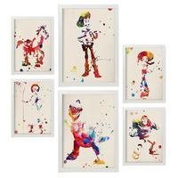 POSTER Set Mit 6 Spielzeuggeschichte Größe A3 & A4 Weißer Rahmen - Weiß, Papier (29.7/1cm) - Nacnic