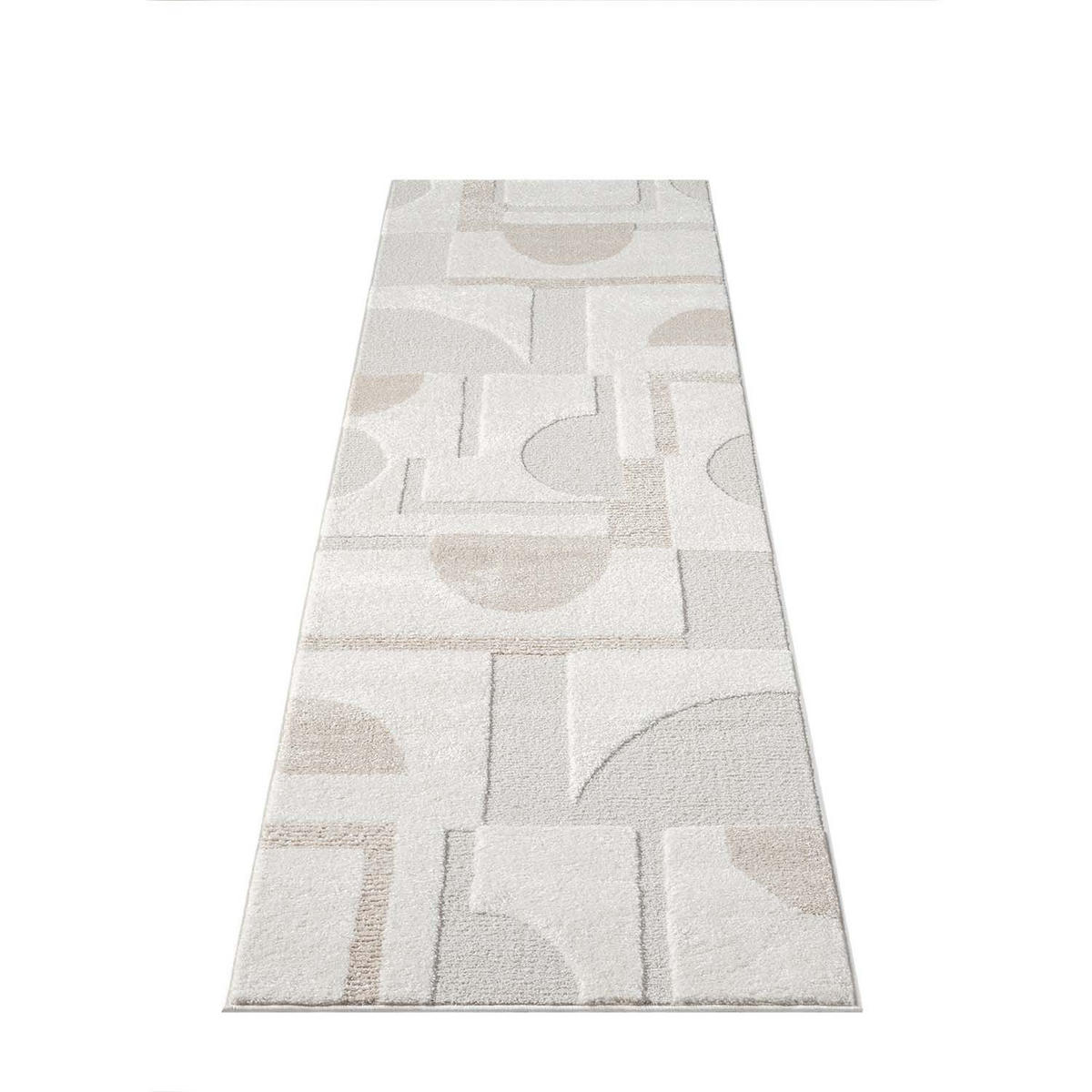 KURZFLOR-TEPPICH Lounge 9992 Creme 80x300 cm - Creme, Textil (80/300cm) - carpet city