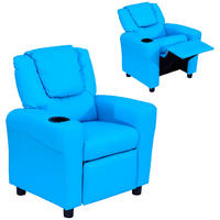 KINDERSESSEL, Blau, Schaumstoff, Metall - Blau, Kunststoff (52/69/62cm) - HOMCOM
