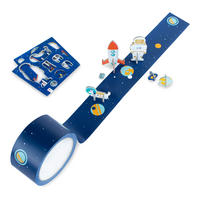DEKO-KLEBEBAND Tape Gallery - My first Space Flight, Bastelset, Pappe, 20 m - Multicolor, Papier (200/1/5cm) - Donkey Products