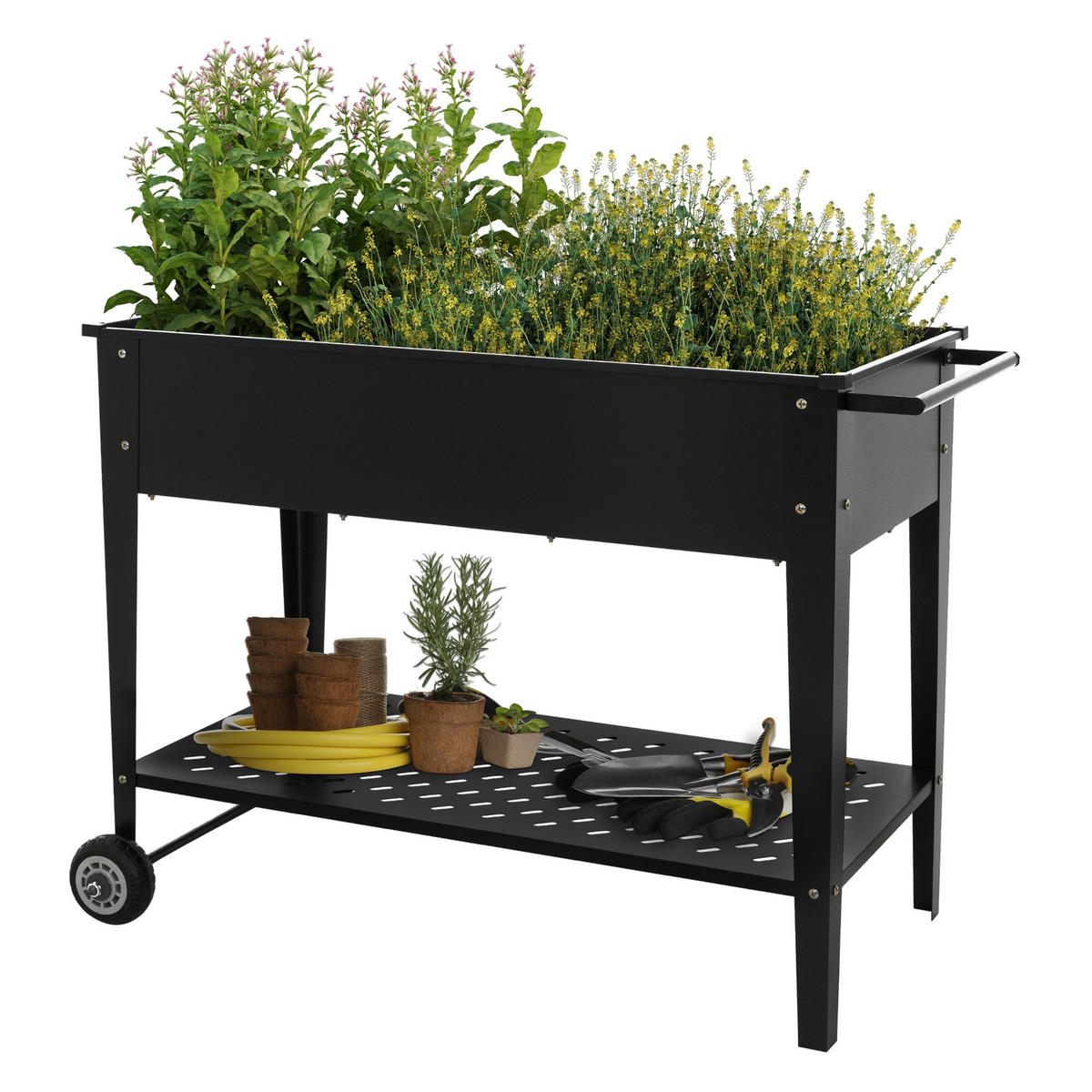 HOCHBEET - Schwarz, Metall (50/79.5/103cm) - ML-DESIGN