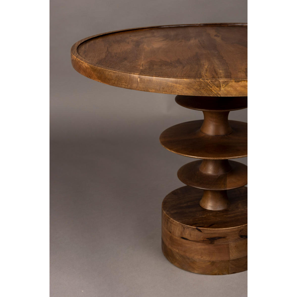 BEISTELLTISCH Cath Rund 66 cm - Braun, Holz (66/66/50cm) - Dutchbone