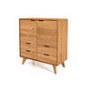 KOMMODE HOCH GREG Wildeiche - Wildeiche, Holz (90/92/40cm) - byoak