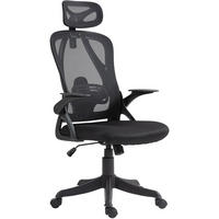 BÜROSTUHL Zypher schwarz - Schwarz, Kunststoff/Metall (58/131/66cm) - TPFLiving