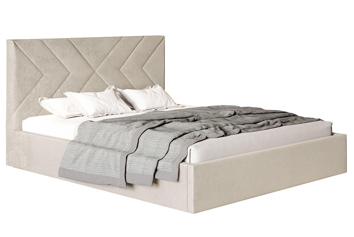 BETT Beige OLDO 1 Mit Bettkasten 120x200 cm - Beige, Textil (120/200cm) - Sepro Meble