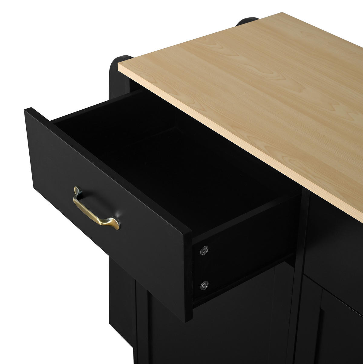 SIDEBOARD 133,5/40/86 cm Schwarz aus MDF mit Stauraum - Schwarz, Holzwerkstoff (40/86/133.5cm) - OKWISH
