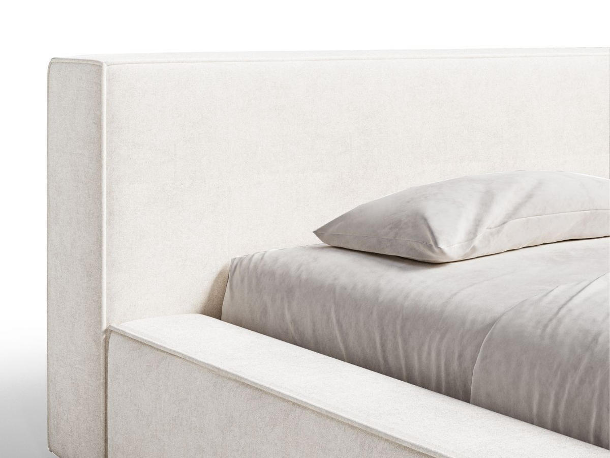 POLSTERBETT Mali 160x200 Creme - Creme, Textil (160/200cm) - Graingold