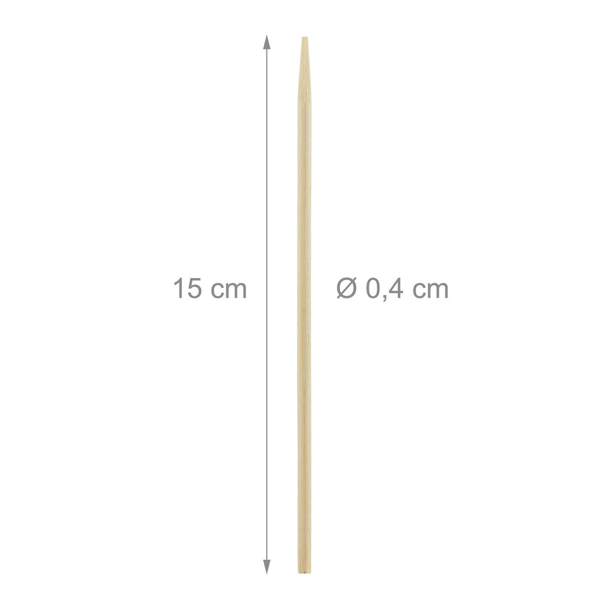 1000XCAKEPOP-STIELE - Hellbraun, Holz (0.4/15/0.4cm) - Relaxdays