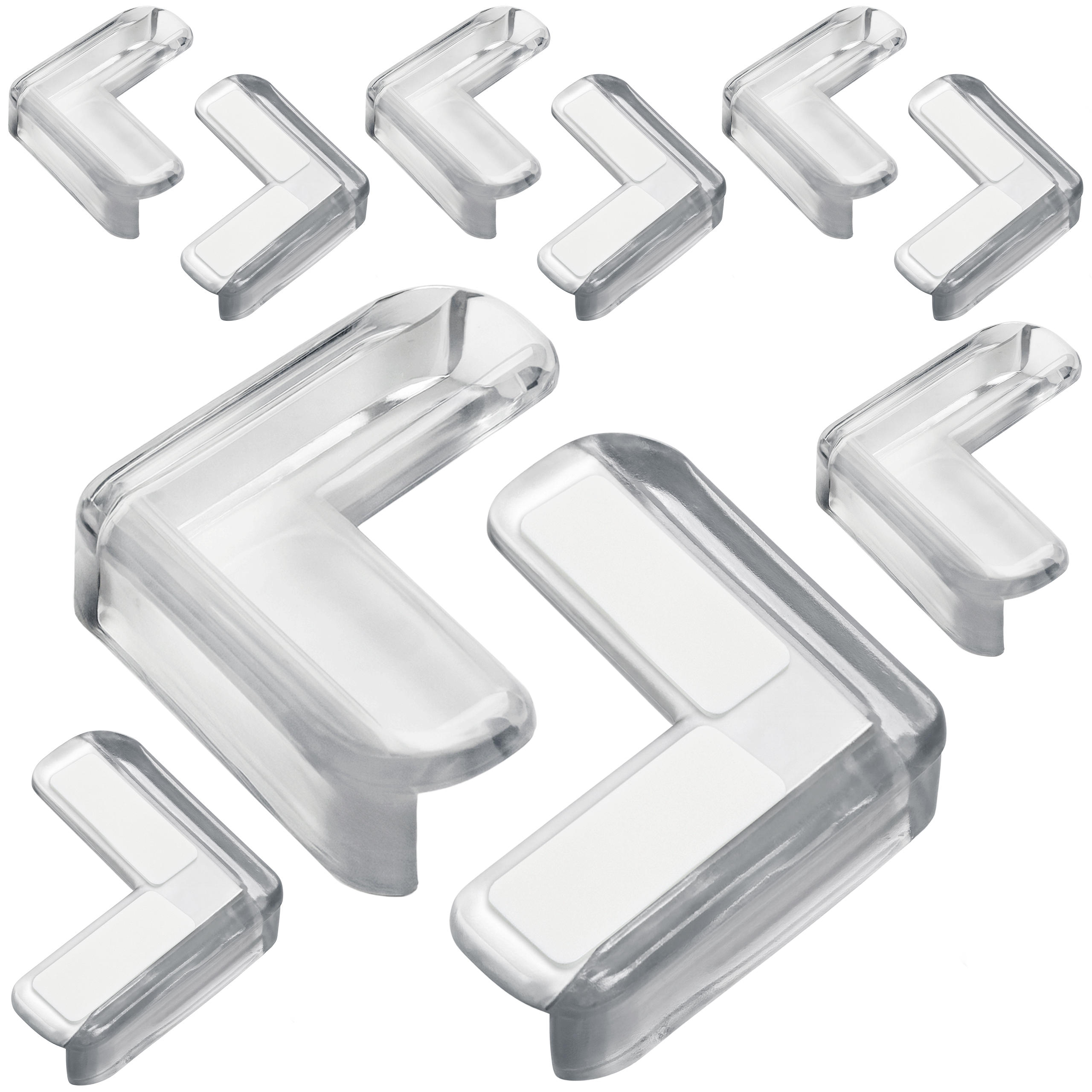 KANTENSCHUTZ Baby Eckenschützer für Möbel - Transparent, Kunststoff (4/4cm) - KRUMAD