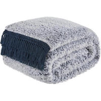 KUSCHELDECKE mit Quasten 127 x 177 cm - Grau, Textil (127/152cm)