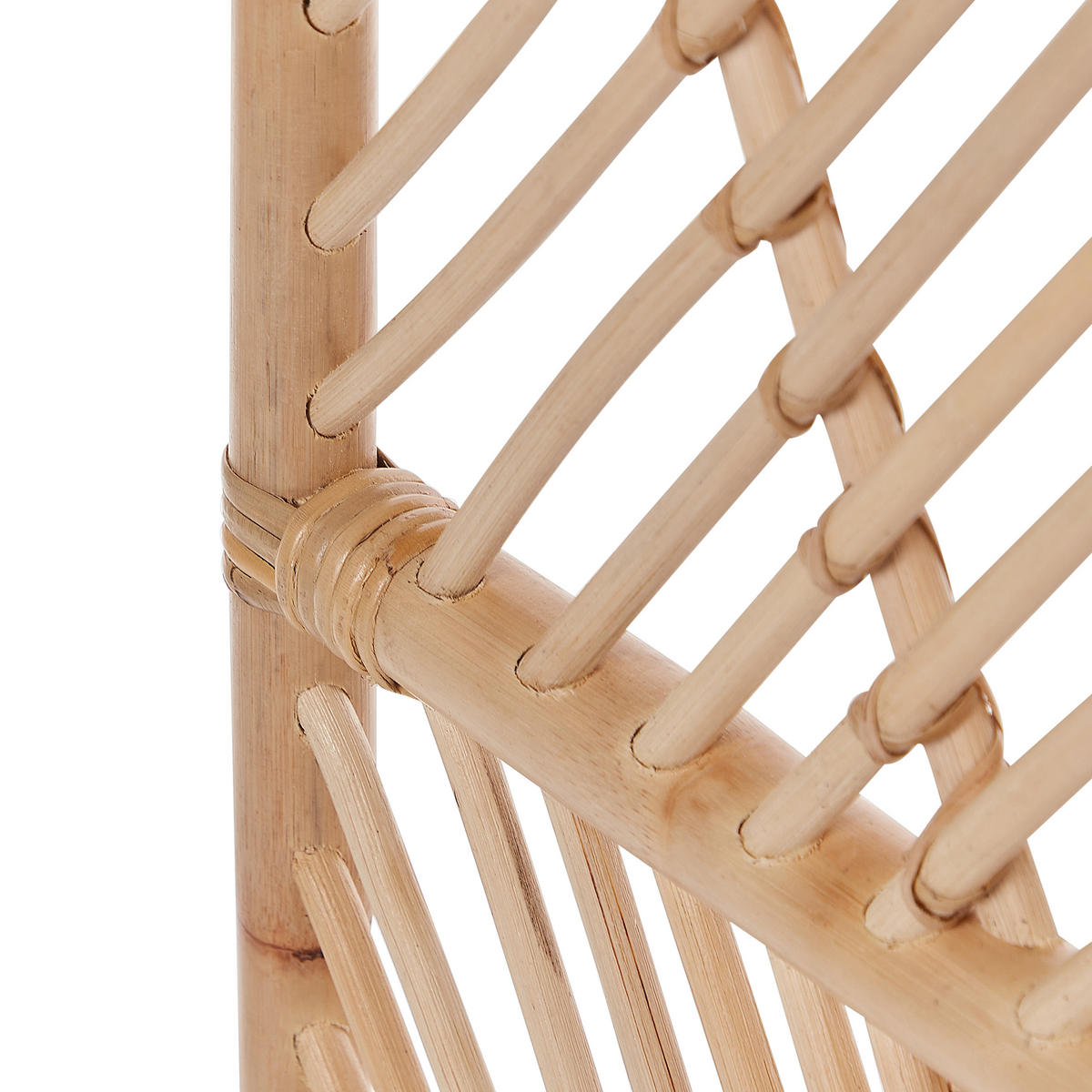 SEPARATOR DE CAMERĂ 3 piese maro deschis 106/180 cm Cosenza - bej/culoare naturală, materiale naturale (106/180/3cm) - Beliani