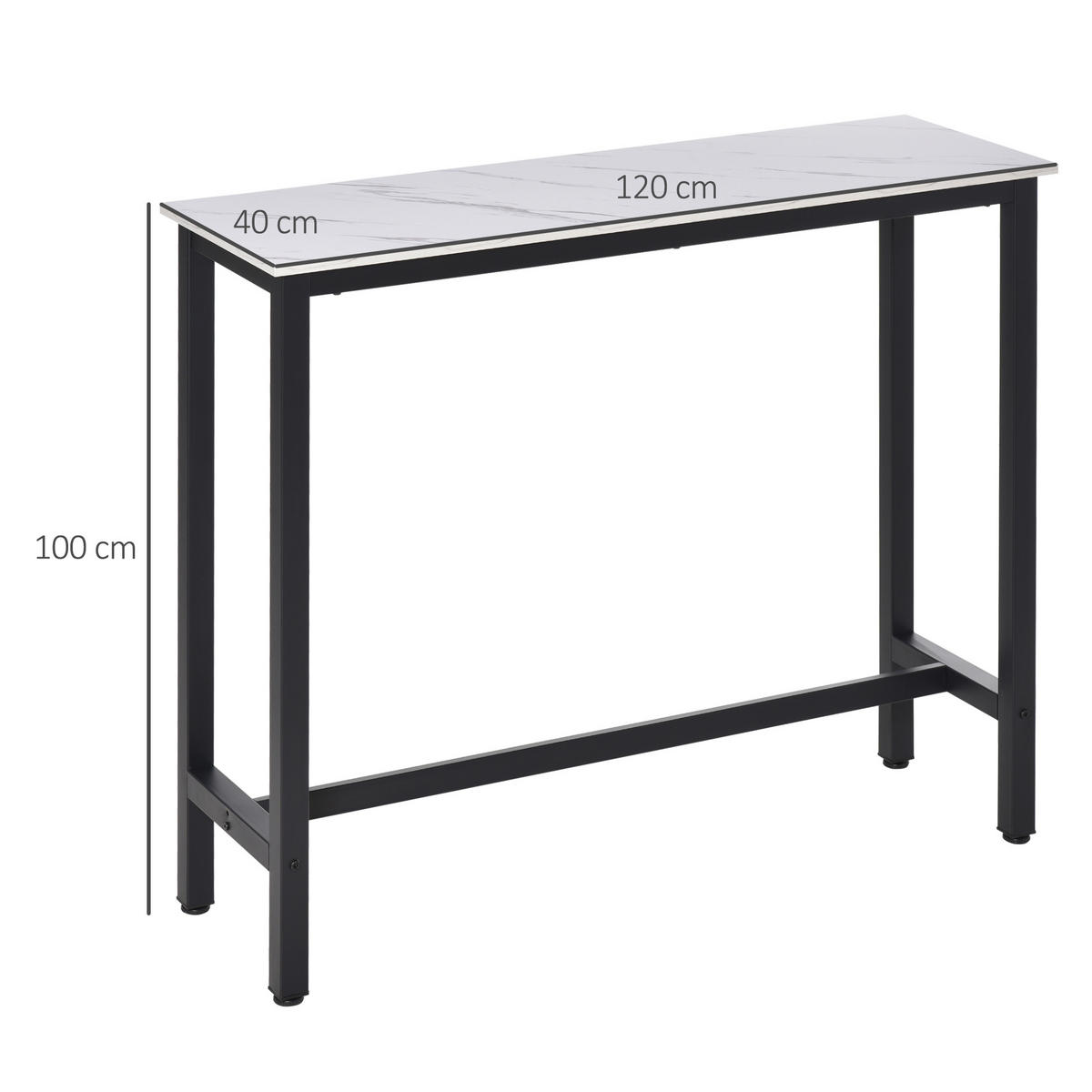 BARTISCH Weiß 120.0/40.0/100.0cm - Weiß, Holzwerkstoff (120/40/100cm)