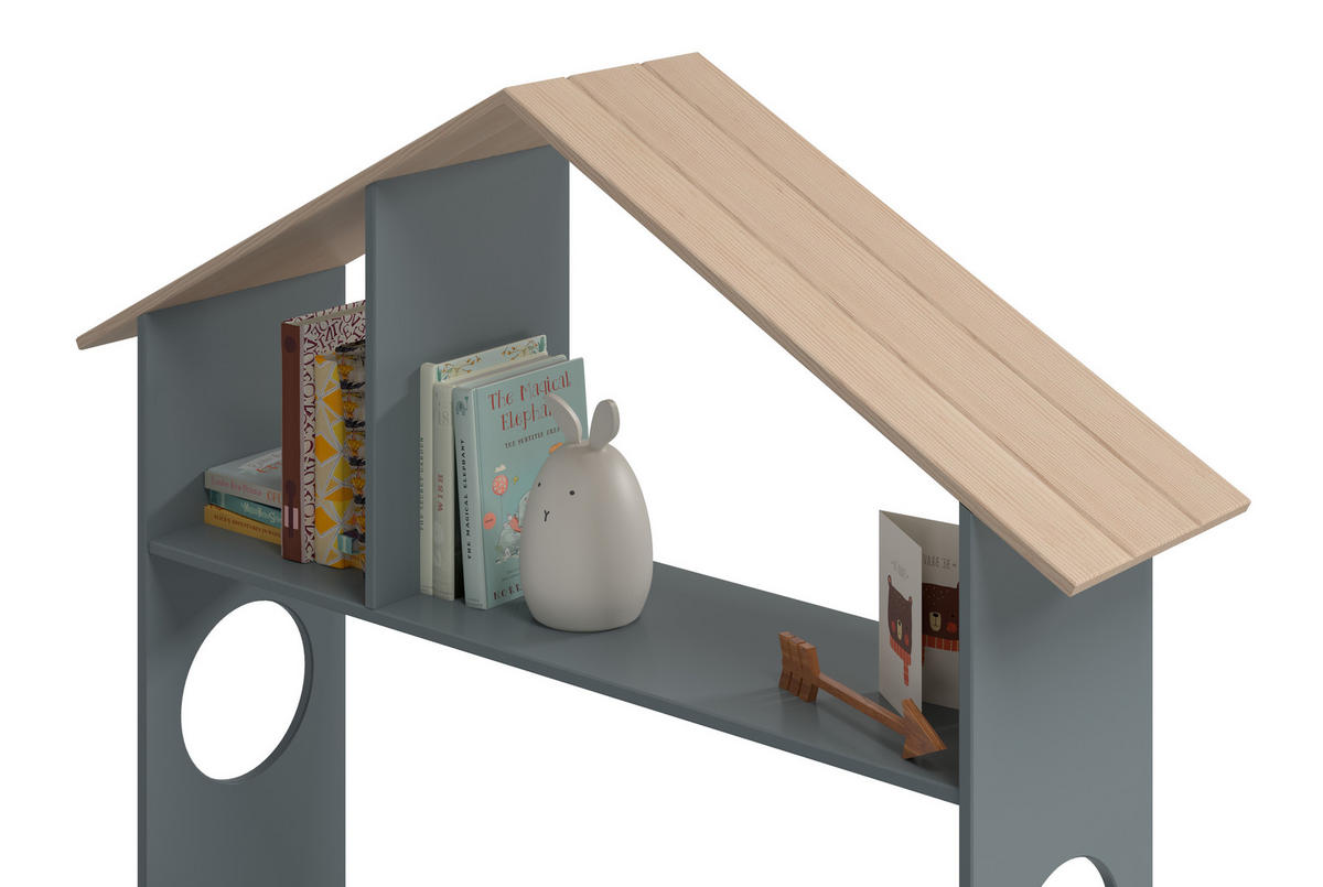 KINDERBETT Odessa Grün 216.5/128.5/153 cm - Grün, Holz (90/190cm) - Calicosy