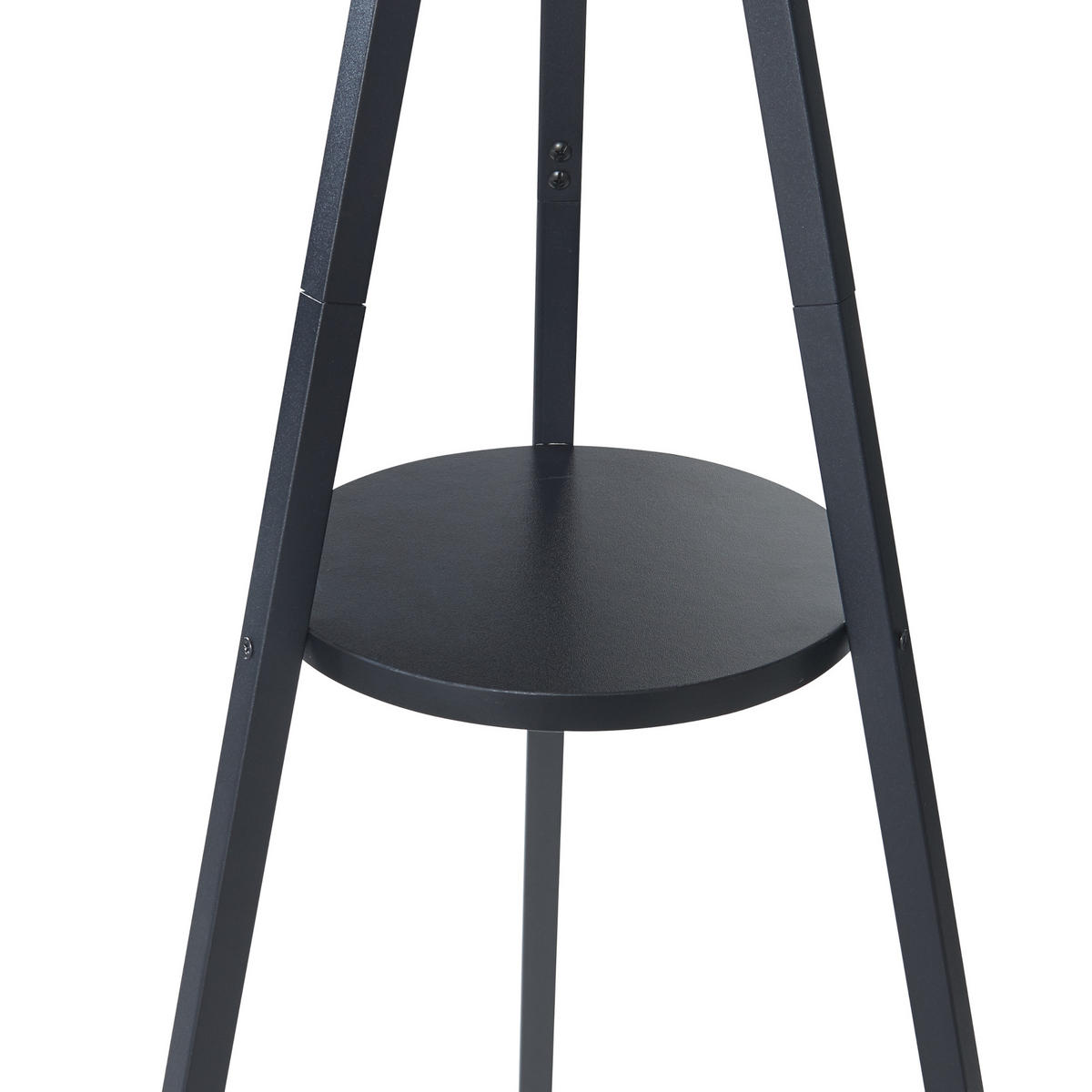 GARDEROBENSTÄNDER Edet - Schwarz, Holzwerkstoff/Metall (48/179/48cm) - [en.casa]