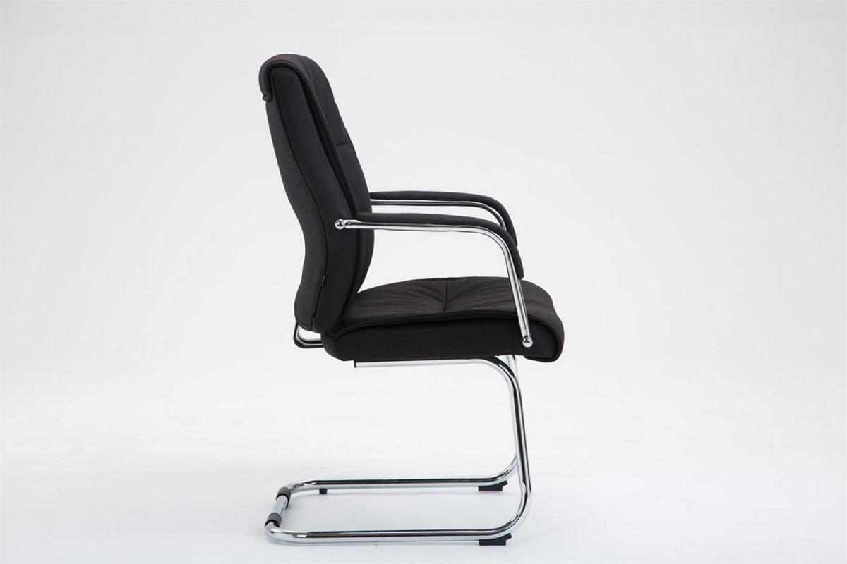 SCHWINGSTUHL Stoff schwarz - Chromfarben/Schwarz, Textil/Metall (58/100/66cm) - CLP