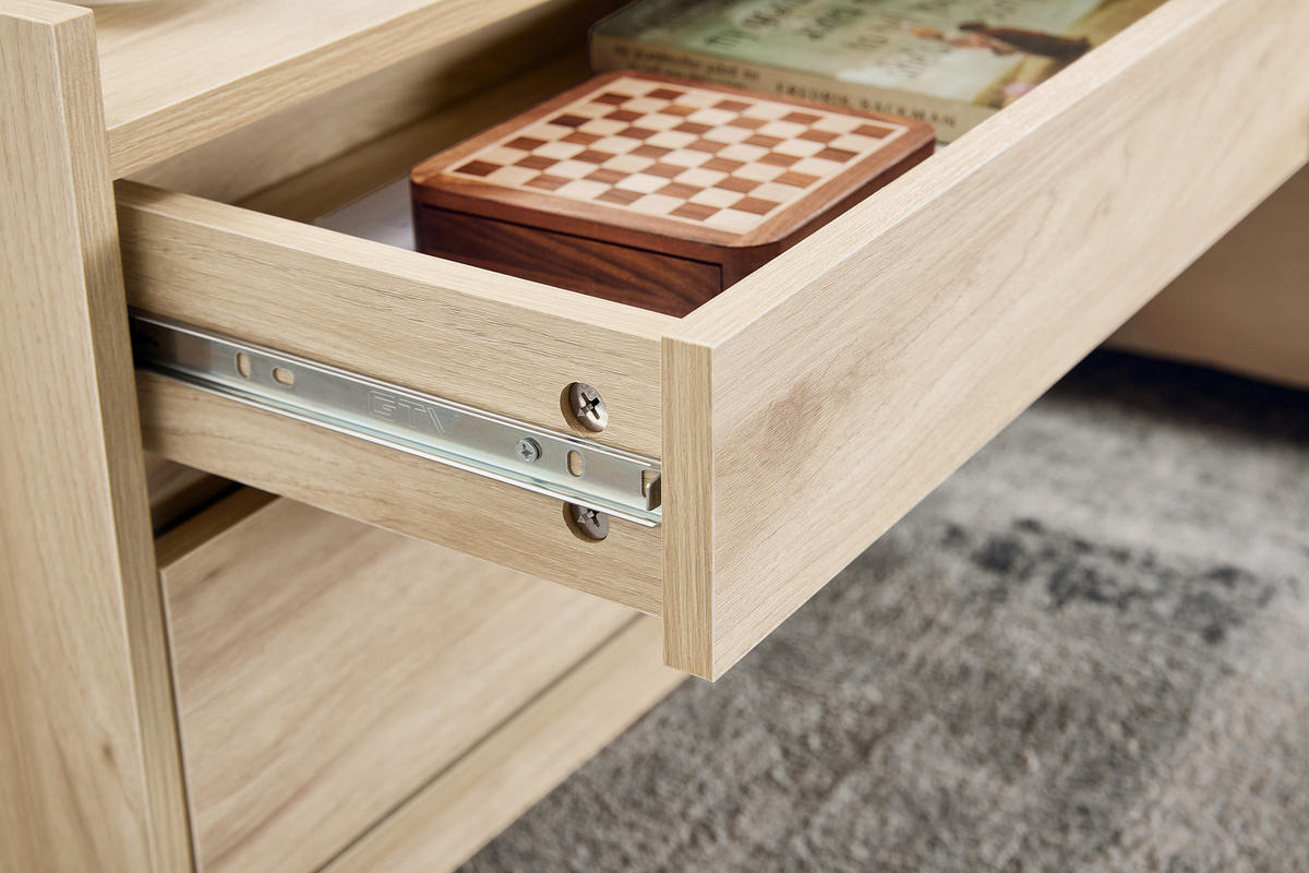 NACHTTISCH Natur - Naturfarben, Holzwerkstoff (50/40/40cm) - SoBuy