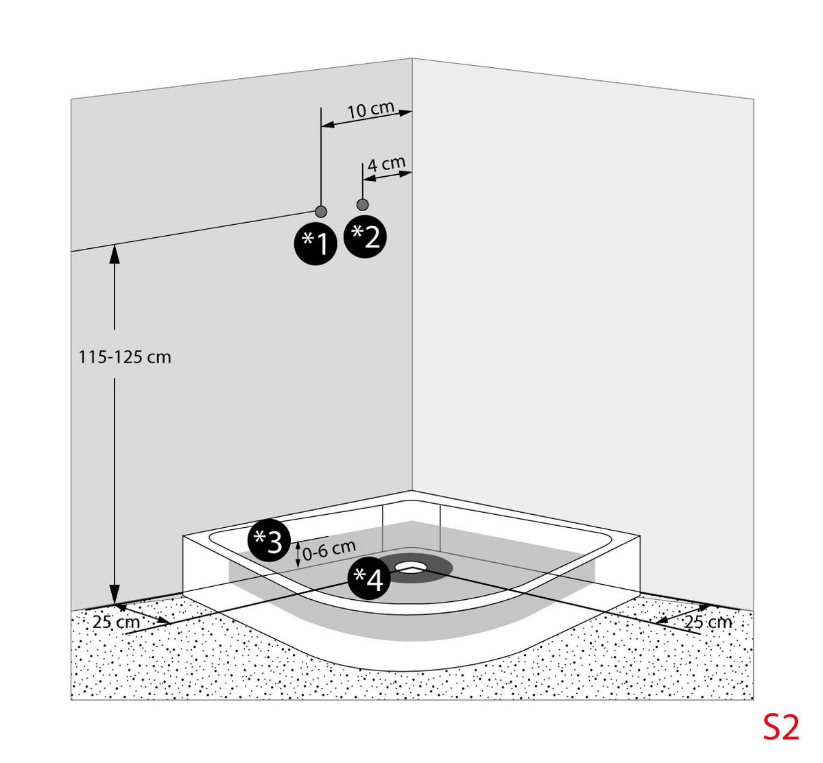 DUSCHE Fertigdusche D10-00T1 Weiß 80x80 - Weiß, Glas/Kunststoff (80/80/215cm) - AcquaVapore by Sandra Jentho