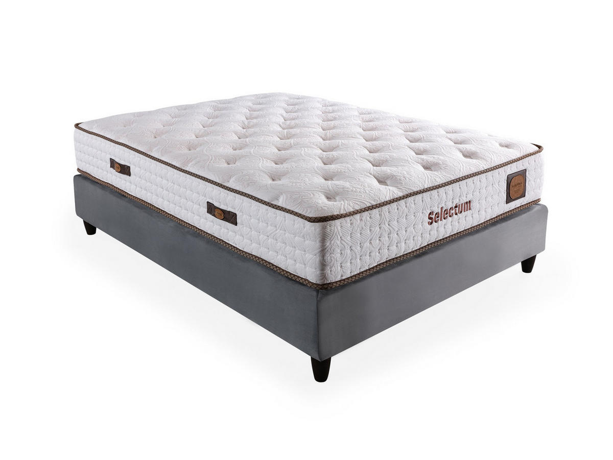 POLSTERBETT Selectum 140x200 Braun - Braun, Textil/Metall (140/200cm) - Villa Möbel