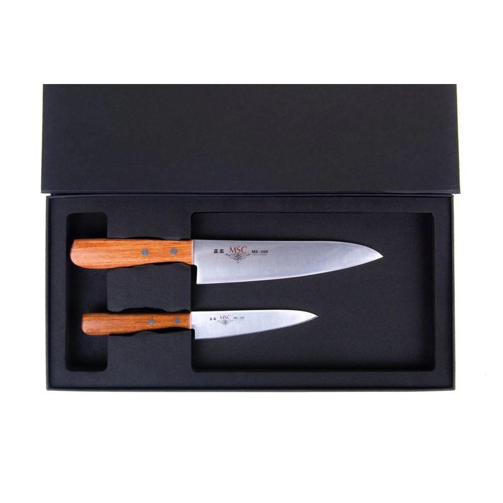 MESSERSET Silber 35/10/35 cm 1105256BBOMC - Silberfarben, Holz - Masahiro 