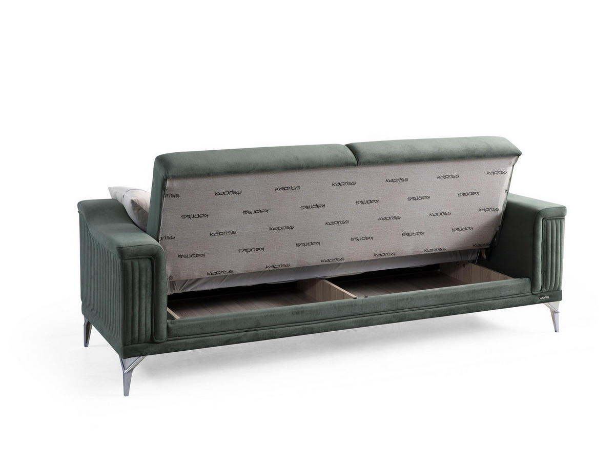SOFA Versus 2-Sitzer Grün - Grün, Kunststoff/Textil (180/84/90cm)