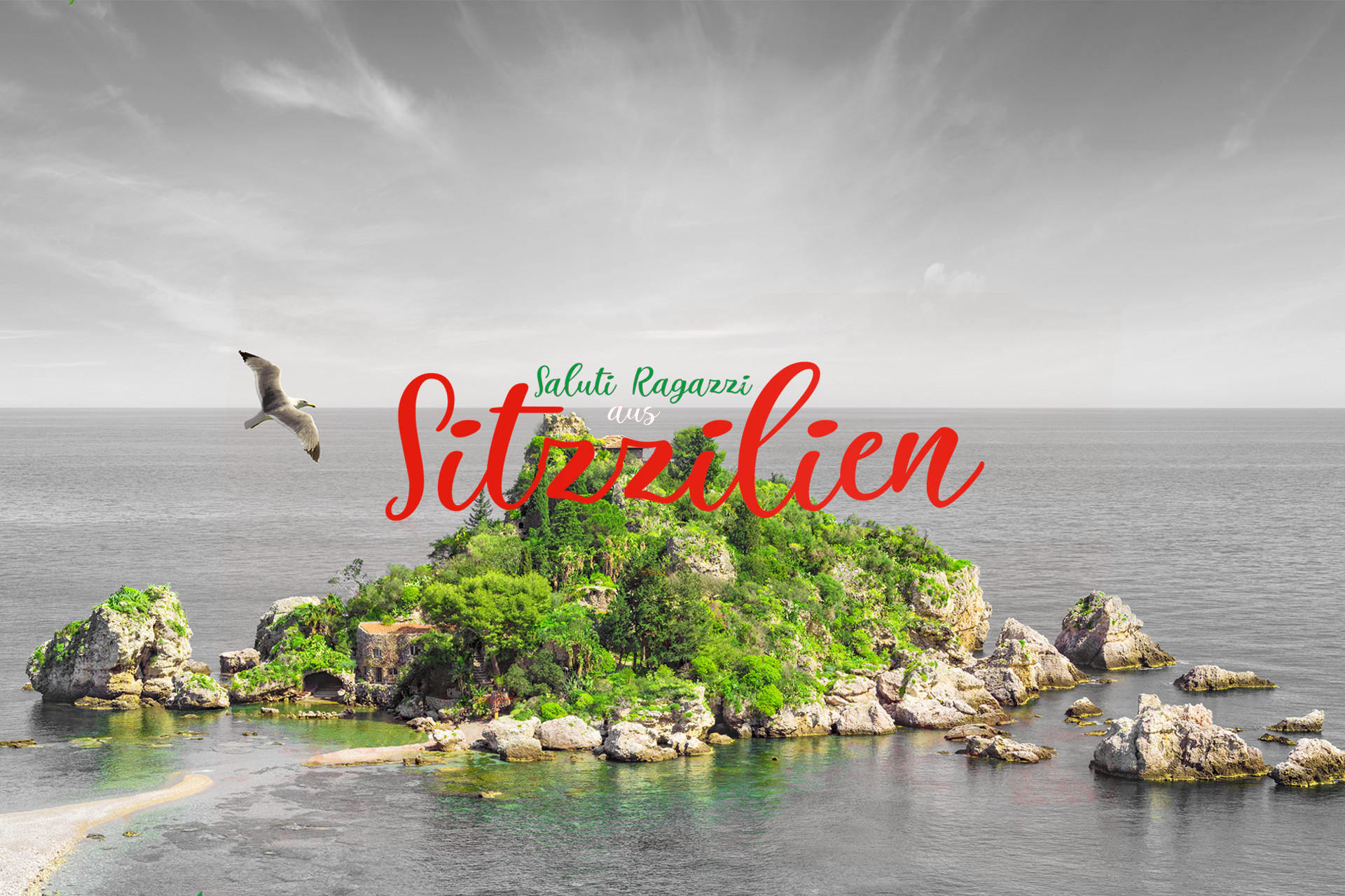 Postkarte Sitzzilien