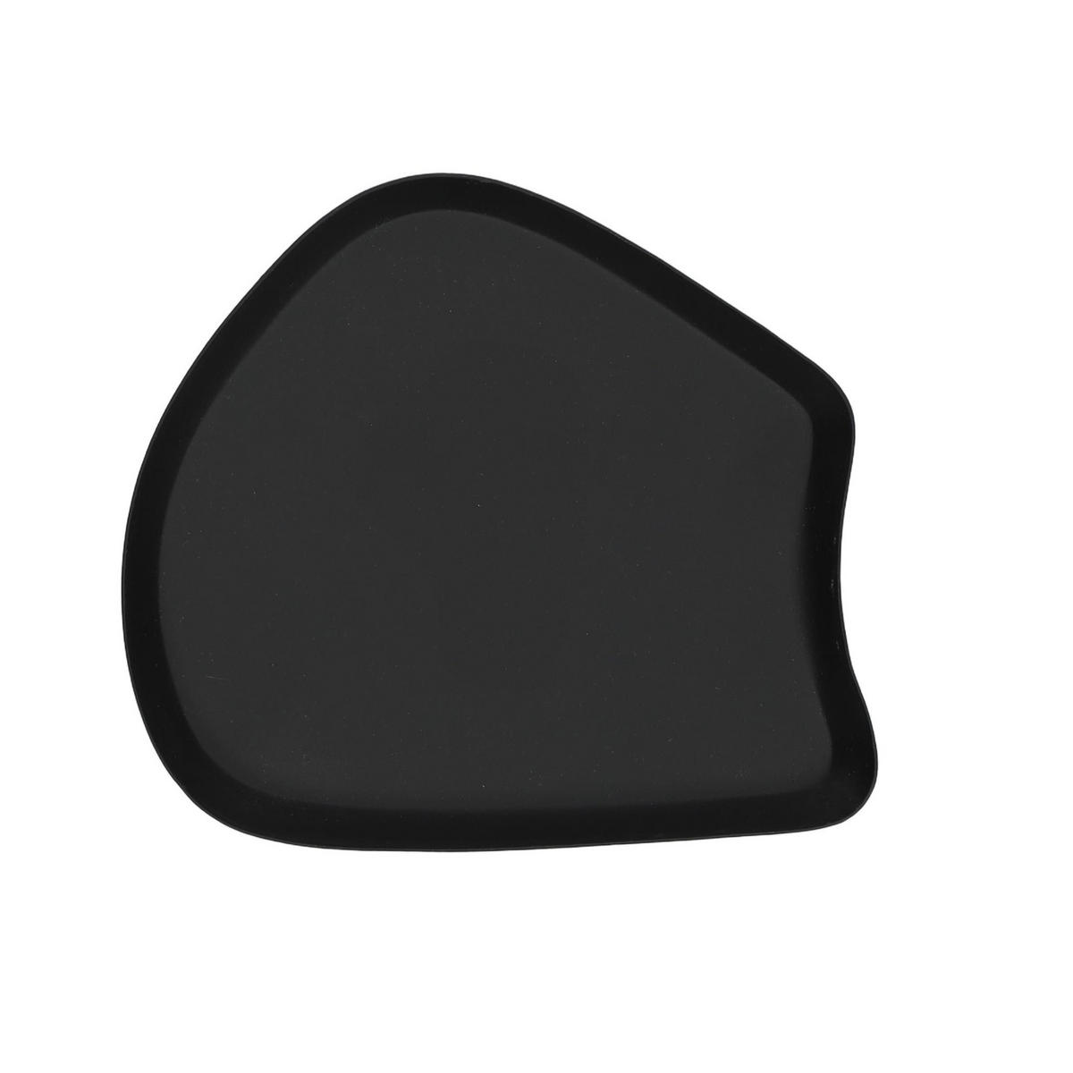 DEKOTELLER aus Metall Schwarz 16/18,5/1,5 cm - Schwarz, Metall (18.5/1.5/16cm) - Home Styling Collection