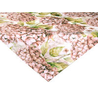 MITTELDECKE Landlust-Hortensie burgundy-rose 80/80 cm - Hellrosa/Dunkelrosa, Textil (80/80cm) - beties Heimtextil