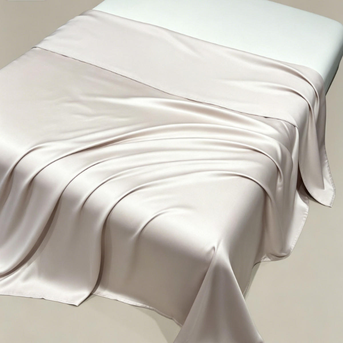 BETTWÄSCHE,CHAMPAGNERROSA, Eisseidenstoff, 230 x 160 cm - Silberfarben, Textil (160/230cm) - Authentics