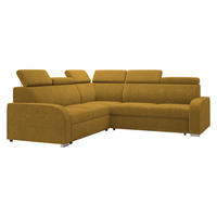 ECKSOFA Oslo 2rR2p - Gelb/Silberfarben, Holz/Kunststoff (250/250cm) - MIRJAN24