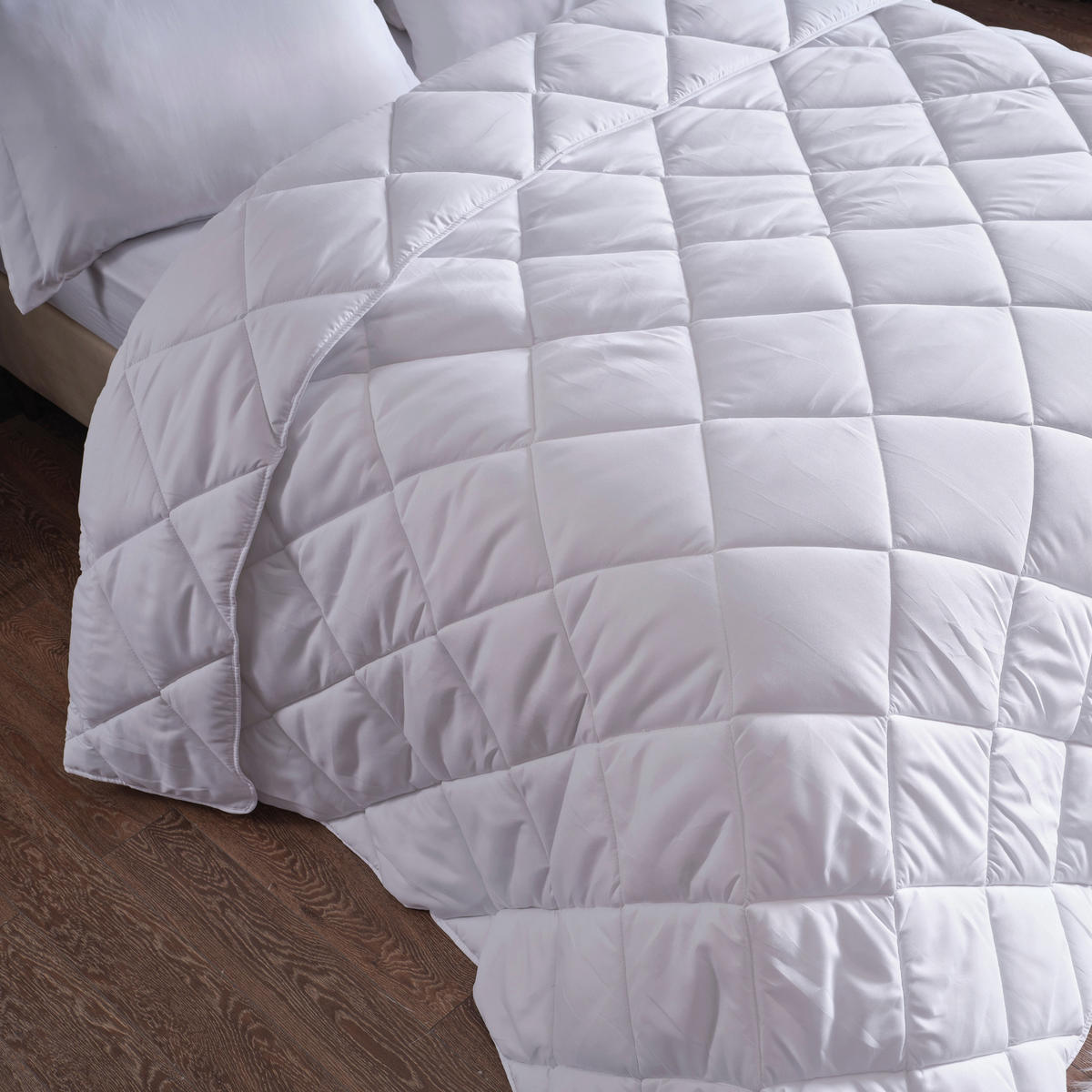 BETTDECKE 135x200 Ganzjahresdecke, 300 gsm Warme Bettdecke - Weiß, Textil (135/200cm) - Gowoll