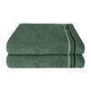 DUSCHTUCHSET Skyline Color - 2-teilig - 70 x 140 cm - Dunkelgrün - Dunkelgrün, Textil (70/140cm) - SCHIESSER
