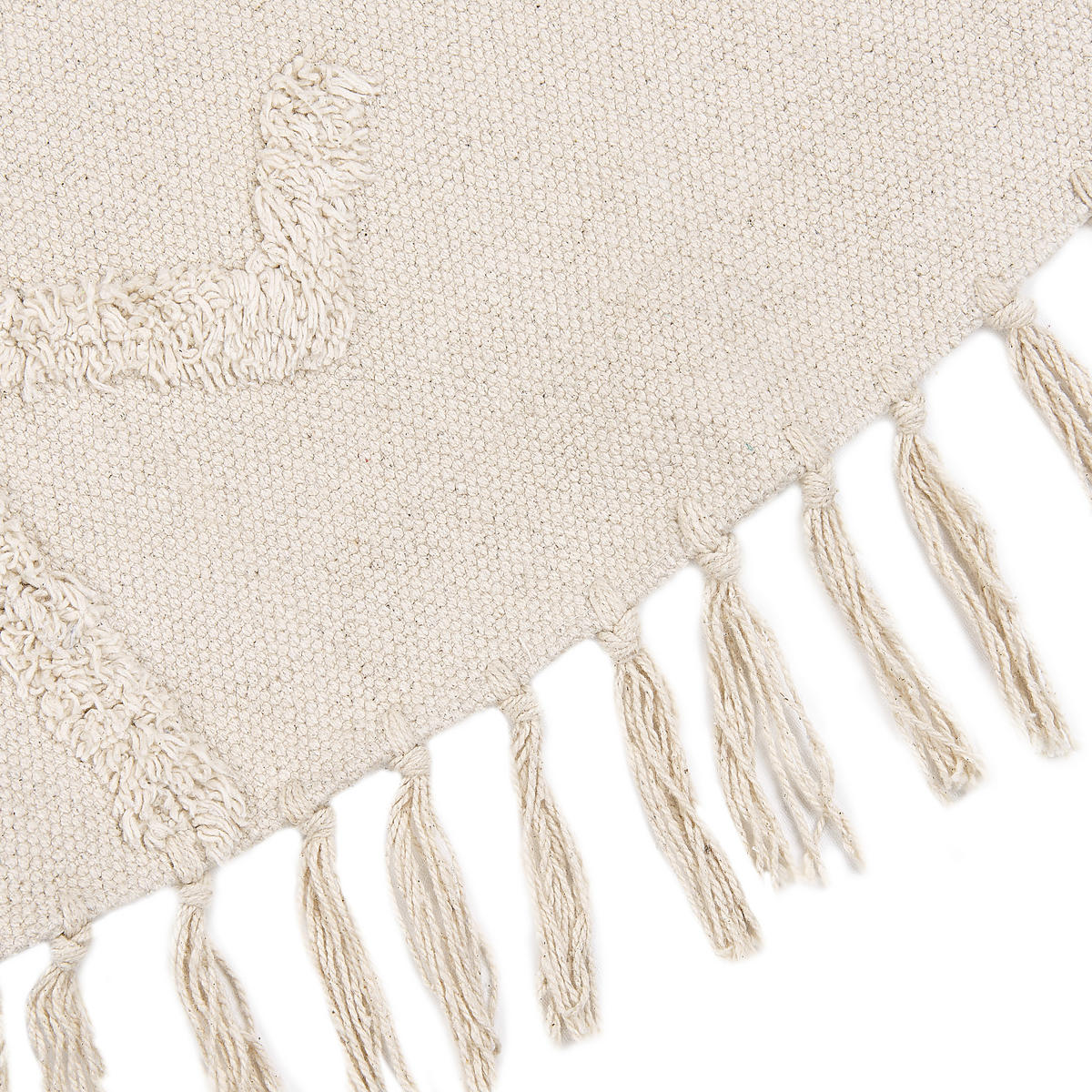 TEPPICH geflochten Beige 140 cm Harran - Beige, Textil (140/140cm) - Beliani