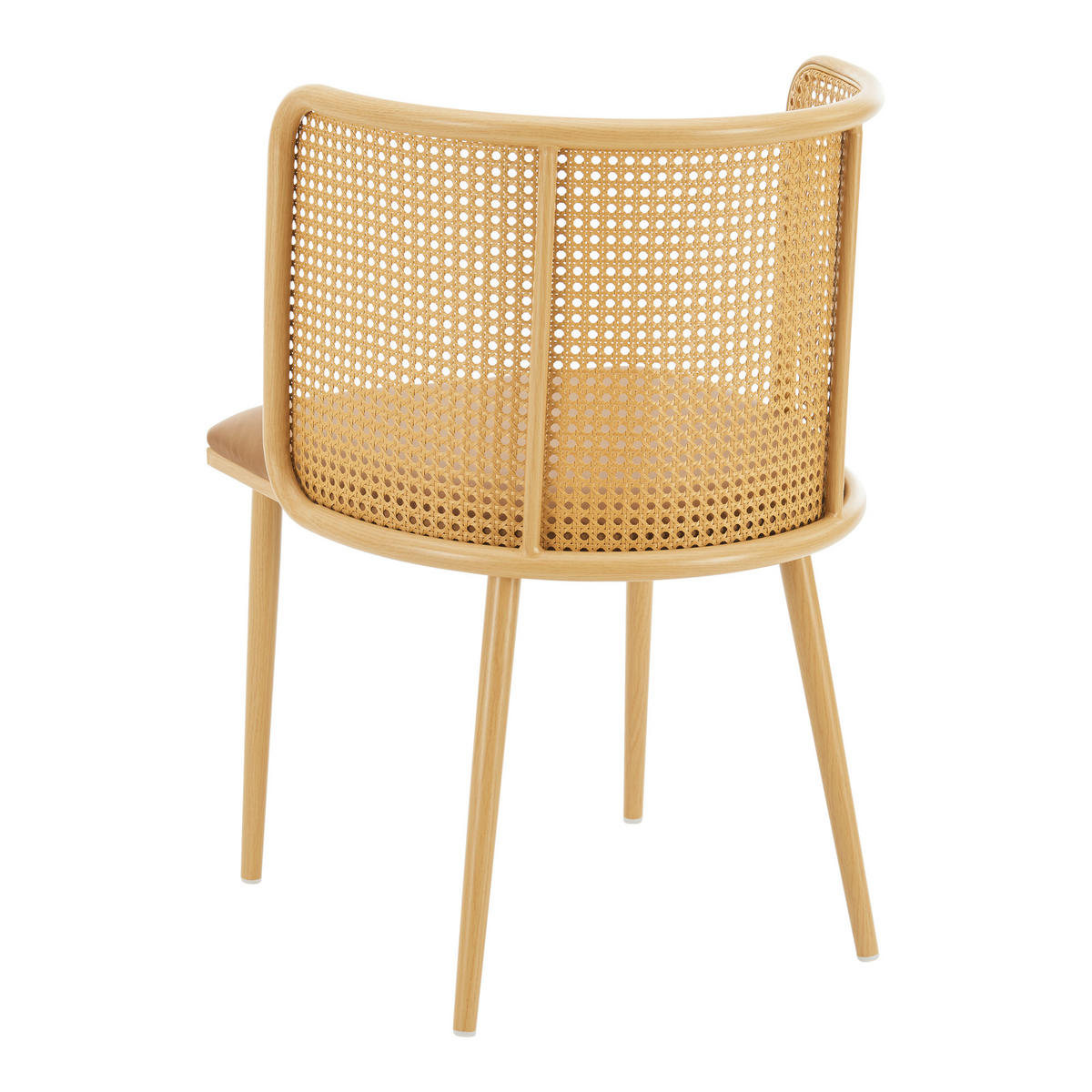 ESSZIMMERSTUHL-SET 2 TLG. Flen - Braun, Kunststoff/Textil (52/75/49cm) - [en.casa]