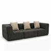 WOHNZIMMERSOFA Eden Simple 3-Sitzer - Braun Sand - Braun, Textil (92/71/92cm) - COCO Living