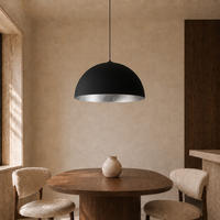 HÄNGELEUCHTE Venice - Schwarz, Metall (40/40/20cm) - Lumicom