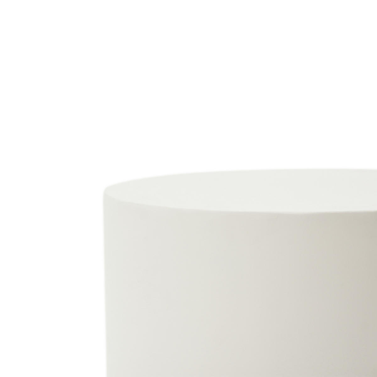 BEISTELLTISCH ROME Rund Groß Zementoptik 45 x 45 x 51 cm - Creme, Naturmaterialien (45/45/51cm) - Elementi