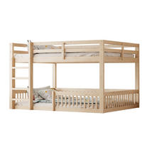 ETAGENBETT 160/200 cm Natürlich mit Schutzgittern aus Massivholz - Naturfarben, Holz (160/200cm) - MIVRAY