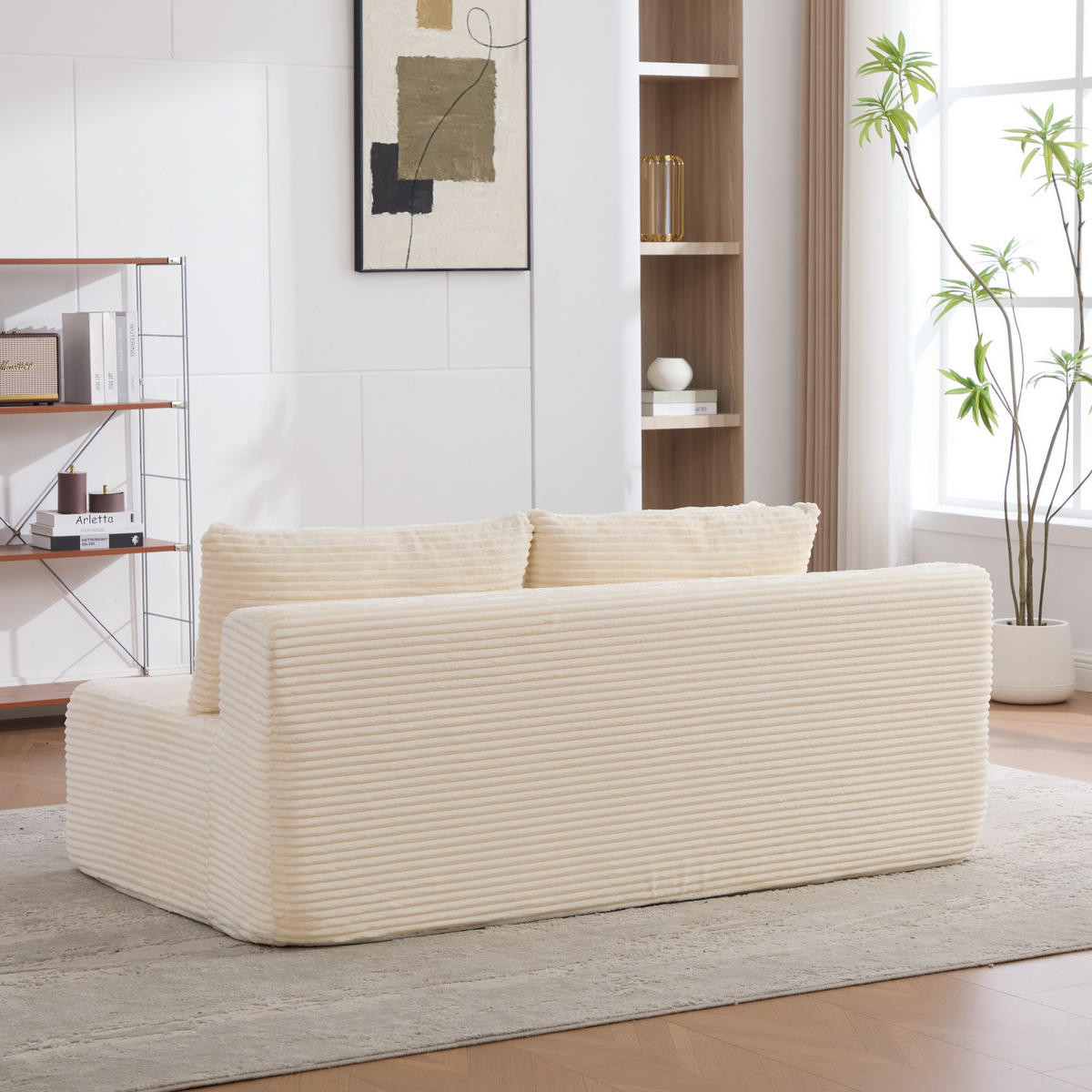 SOFAELEMENT 172/99/74.5 cm Elfenbein Chenillestoff - Ecru, Textil (99/74.5/172cm) - Oxeza