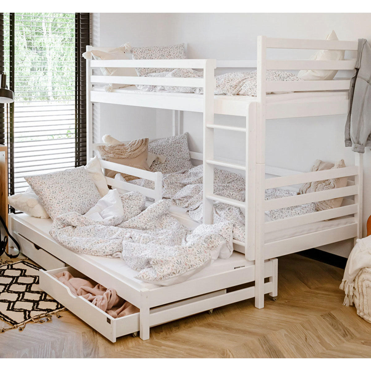 ETAGENBETT 90/200 Leo Weiß - Weiß, Holz (90/200cm) - Petits-meubles